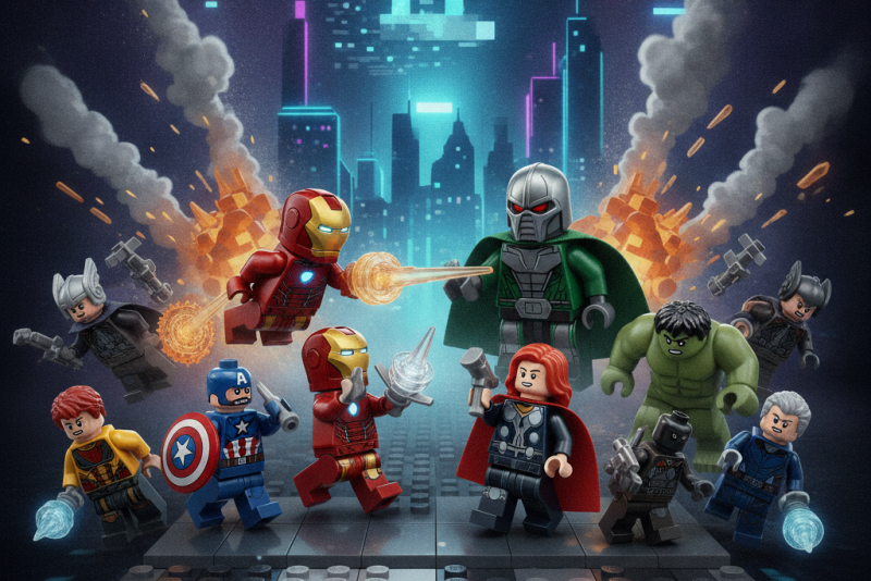 LEGO divulga recriação oficial de trailer dos Vingadores: Doutor Destino