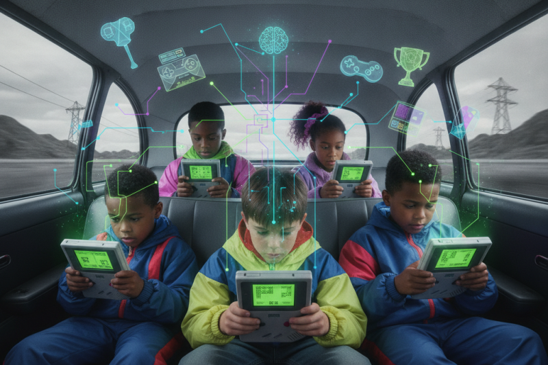 Psicologia: Crianças dos anos 90 que jogavam Game Boy no carro desenvolveram habilidade única