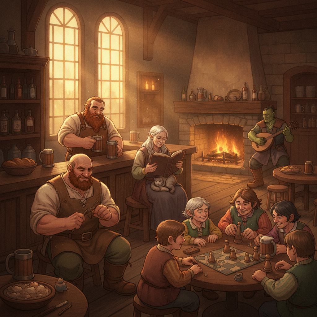 Dungeons & Dragons lança Long Rest Tavern, explorando o cotidiano tranquilo dos NPCs