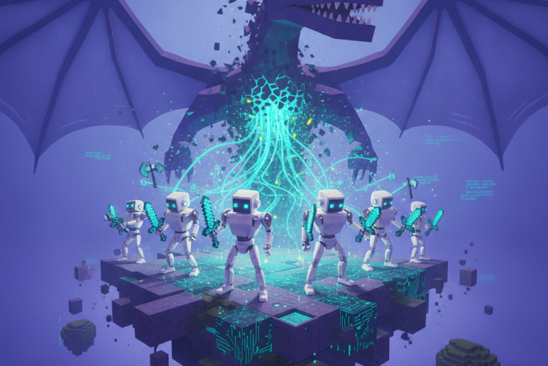 Agentes de IA do Google derrotam Ender Dragon em Minecraft após 27 horas