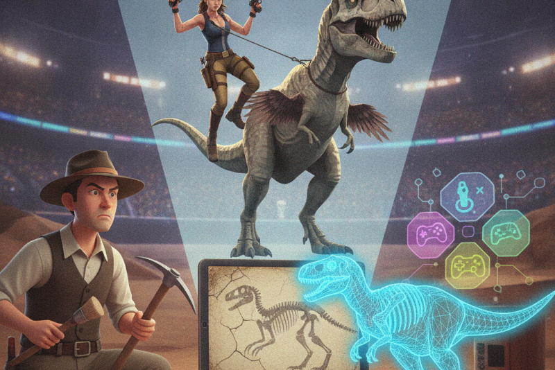 A frustração de paleontólogos com a representação de dinossauros em jogos como Tomb Raider
