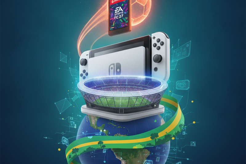 Amazon abre pré-venda de bundle exclusivo com Nintendo Switch 2 e EA Sports FC 27 na América Latina