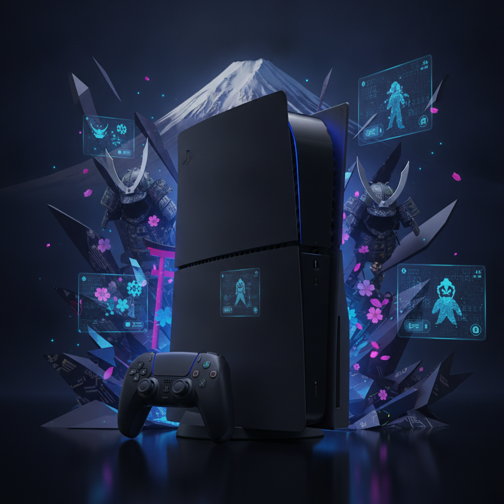 PlayStation 5 Midnight Black: Imagens da versão exclusiva para o Japão